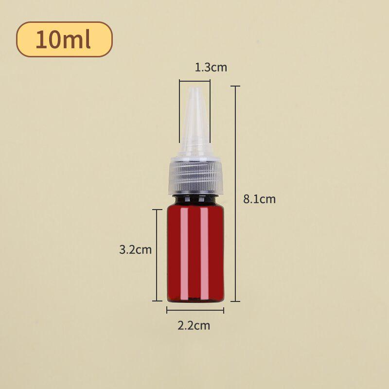 10-100Ml Empty Dropper Bottle Transparent Plastic Refillable Nozzle Dropper With Cap Small Extrusion Bottle Portable Packing