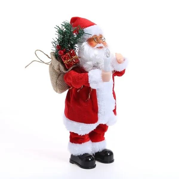 Dur Рождественские украшения для дома Танцы Пение Санта-Клаус Электрические рождественские игрушки Рождественский орнамент Декор для вечеринки