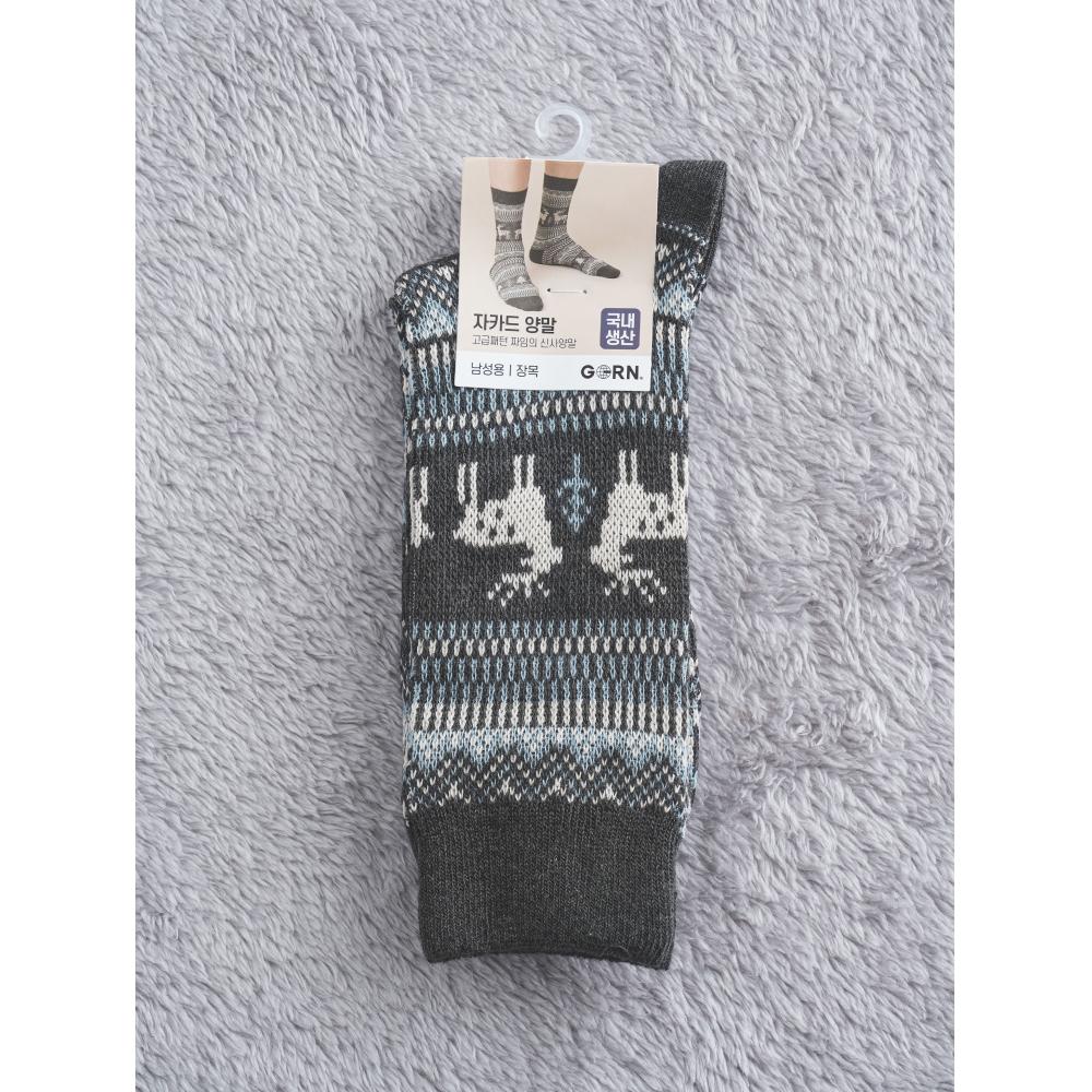 DaiSo Ggrn Men S Deer Jacquard SockS