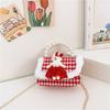 Eyecatching Kids Crossbody Bag Bright Red Pearl Princess Bag With Durable Features Antitheft