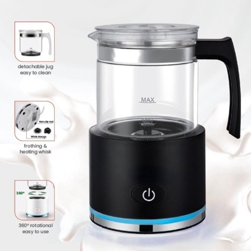 Household Automatic Milk Frother Machine Portable Large Capacity Electric Milk Foam Maker Multi Functional Milk Heater