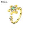 Классическое кольцо Lindon из медного сплава с цирконием, женские ювелирные изделия, свадебный подарок для вечеринки