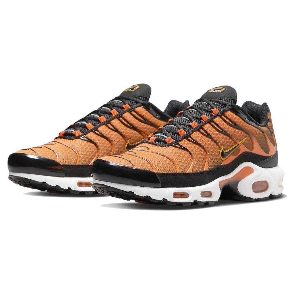 Nike Air Max Plus Безопасный оранжевый/Черный Мужские кроссовки Белый/Университетский золотой DM0032-800