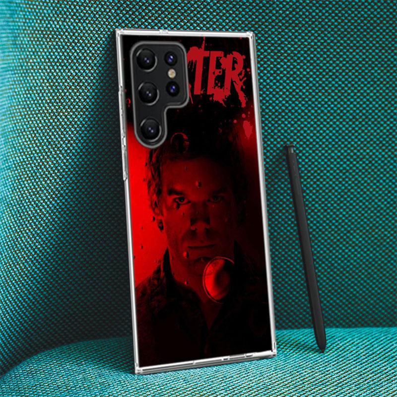 TV Show Dexter Morgan Capa Phone Case For Samsung S26 Ultra S25 Edge Galaxy S23 S21 S20 S24 FE S22 S10 Plus Cover Clear TPU Shel