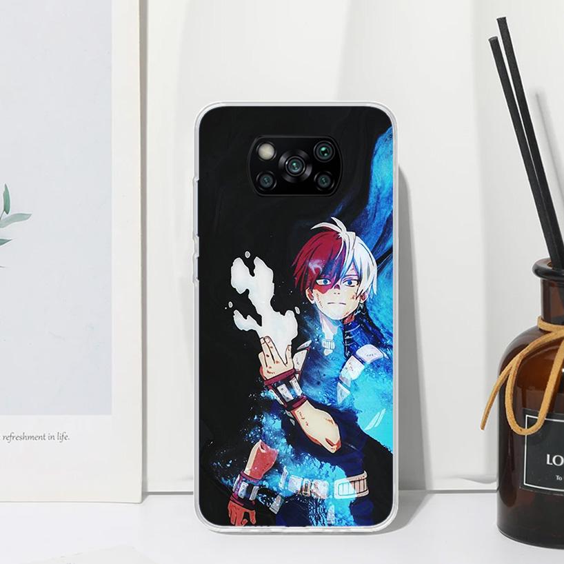 My Hero Todoroki Shoto Phone Case For Xiaomi Poco X7 X6 X5 M7 M8 Pro F7 Ultra Redmi 15C 15 13C 13 12C 12 10 10C 10A Art Fundas P