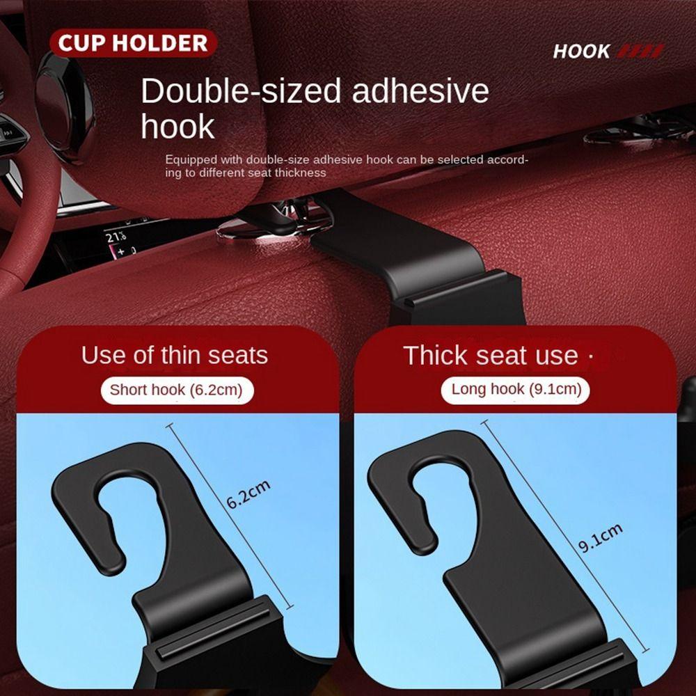 Пластиковый крючок для хранения на сиденье автомобиля, органайзер для хранения вещей, новый подголовник, подстаканник для сиденья автомобиля