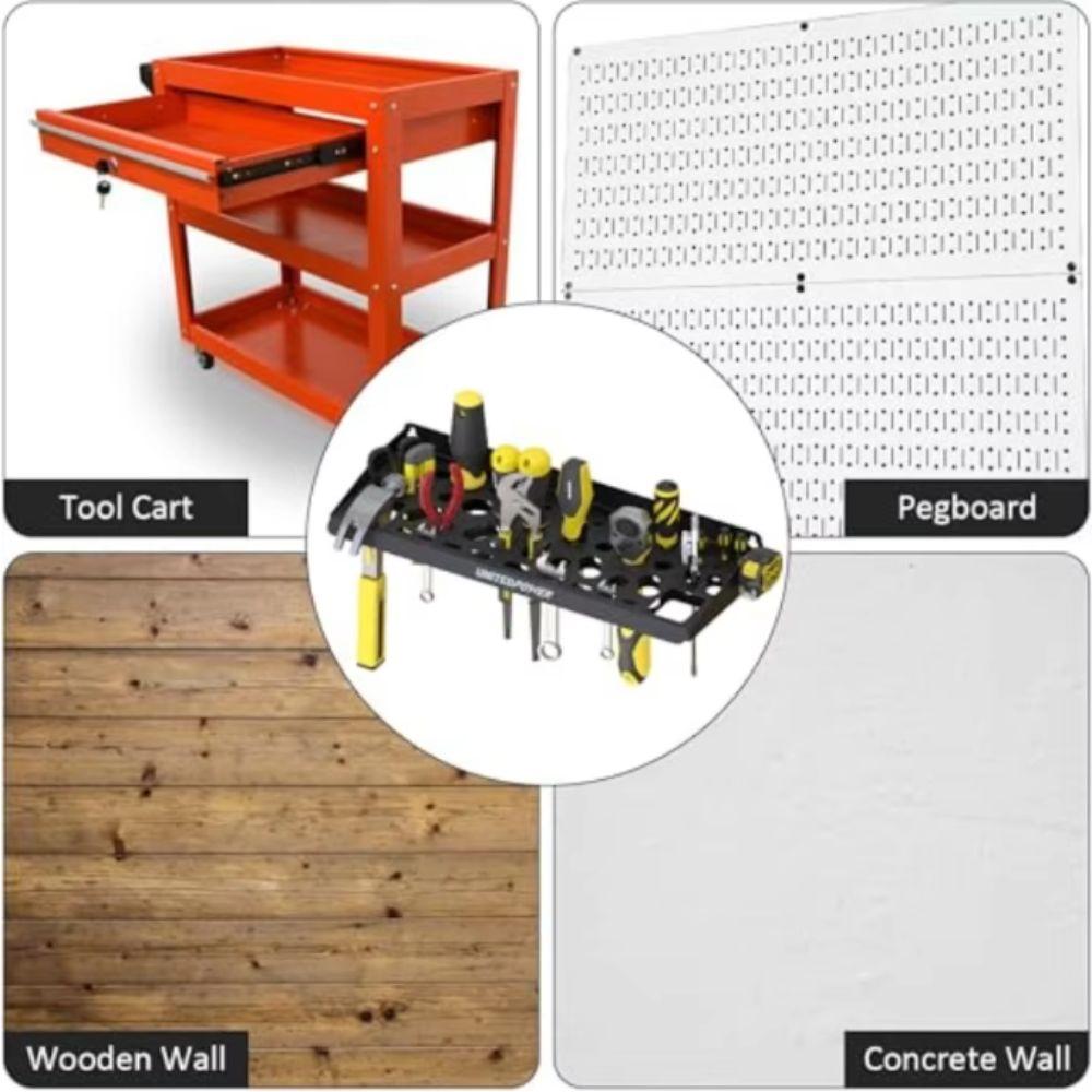 Pliers Organizer Screwdriver Holder Wrench Utility Shelf Professional Use