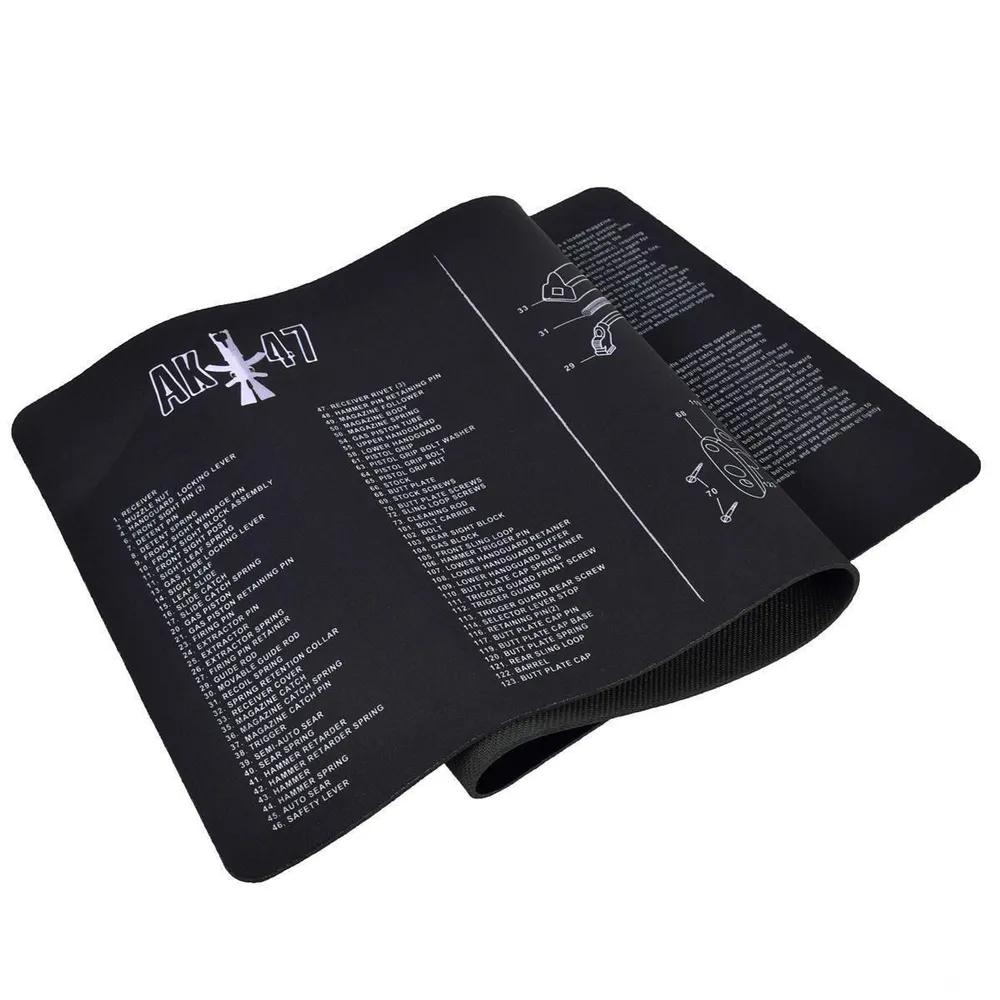 Thermoplastic Fiber Rubber Gun Cleaning Bench Mat Cleaning Accessory Gun Model Gaming Pad Mouse Pad Table Desk Mat, 2mm Thickness