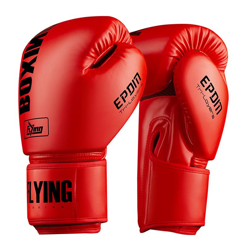 FIVING 10 12 14 16 унций боксерские перчатки из искусственной кожи Муай Тай Guantes De Boxeo Free Fight MMA тренировочные перчатки с мешком с песком для мужчин