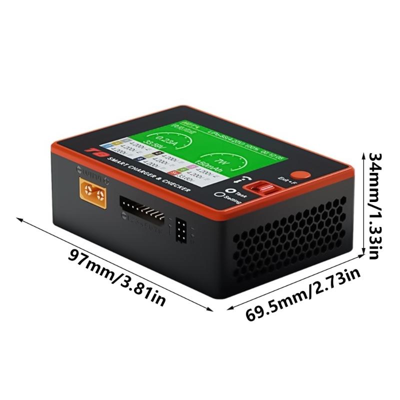 T8 650W 22A XT60 1-8S Efficient Drones Chargers Checkers with Innovative Magnetic for Convenient Portability
