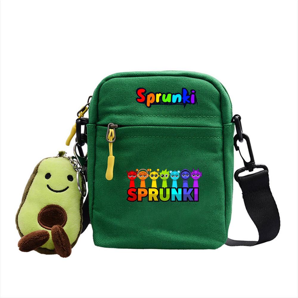 Мультяшная ритм-коробка Sprunki Мини-сумка через плечо Канва Уличная мода Для девочек и подростков