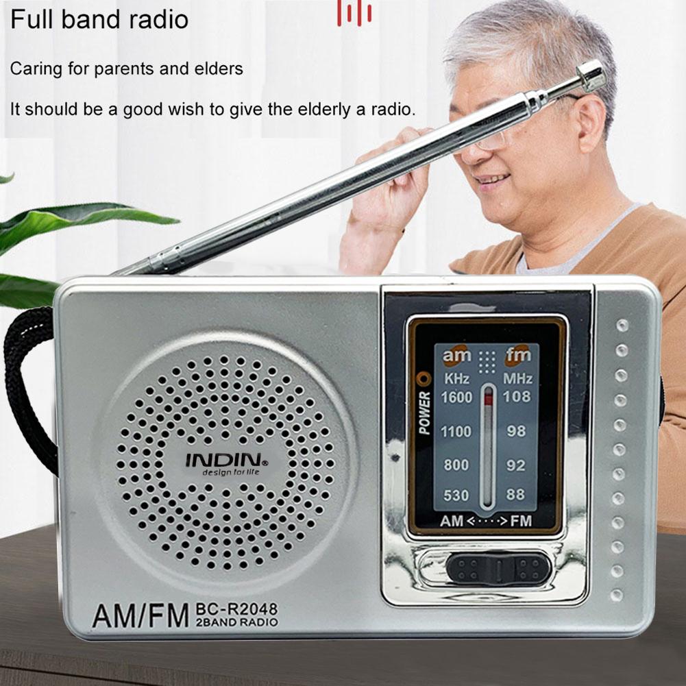 Мини-радиоприемник FM AM с телескопической антенной, двухдиапазонный, карманный, работает от батареек, для экстренных случаев, урагана, для бега, музыкальный плеер, радио