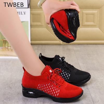 Женские кроссовки для современных танцев, мягкие бальные джазовые кроссовки с дышащей воздушной подушкой, женская обувь для активного отдыха The Old Beijing