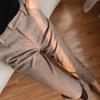 Elegant Casual Women Wool Harem Pants Spring Autumn Office Lady Fashion High Waist Long Suit Pants Solid Thicken Women Trousers 24538