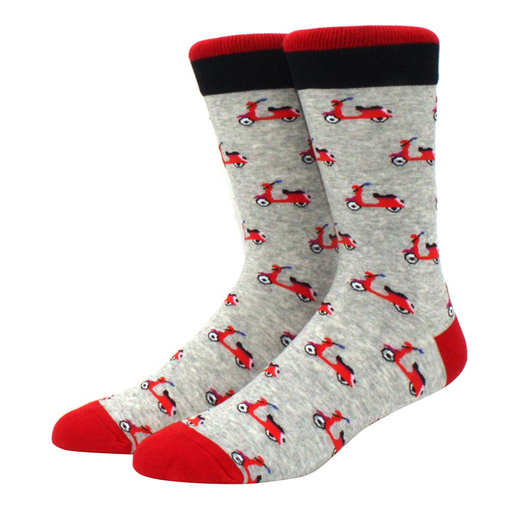 High Quality Fashion Casual Men's Socks Cartoon Food Car Series Fun Women's Socks