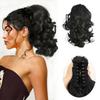 Synthetic Drawstring Ponytail Short Wavy Ponytail Clip In Hair Extensions Natural Looking For Women Daily Use Hair Accessories