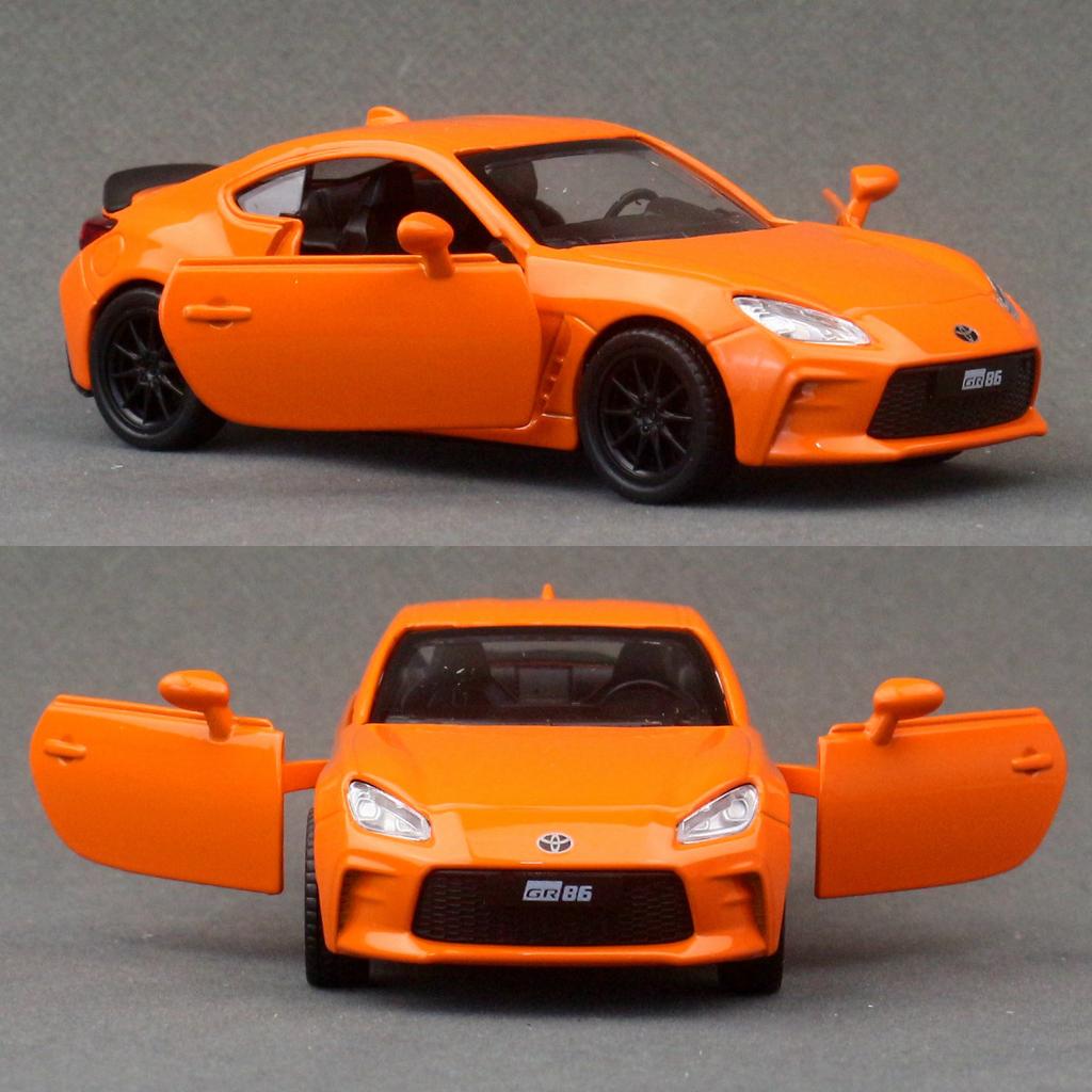 1/37 Toyota GR86 Спортивный автомобиль Сплав Масштабная модель автомобиля Литой металл Миниатюрная модель автомобиля Литой металл Статическая коллекция Детская игрушка
