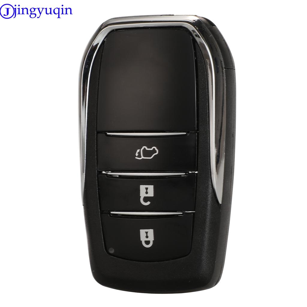 Jingyuqin 2/3/4 B Корпус дистанционного ключа управления для Toyota Fortuner Prado Camry Rav4 Highlander Smart Crown без кнопок корпуса