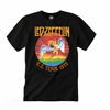 Мужская футболка LED ZEPPELIN 1975 US Tour, Подарок для фаната, Унисекс с круглым вырезом, Черная футболка Унисекс