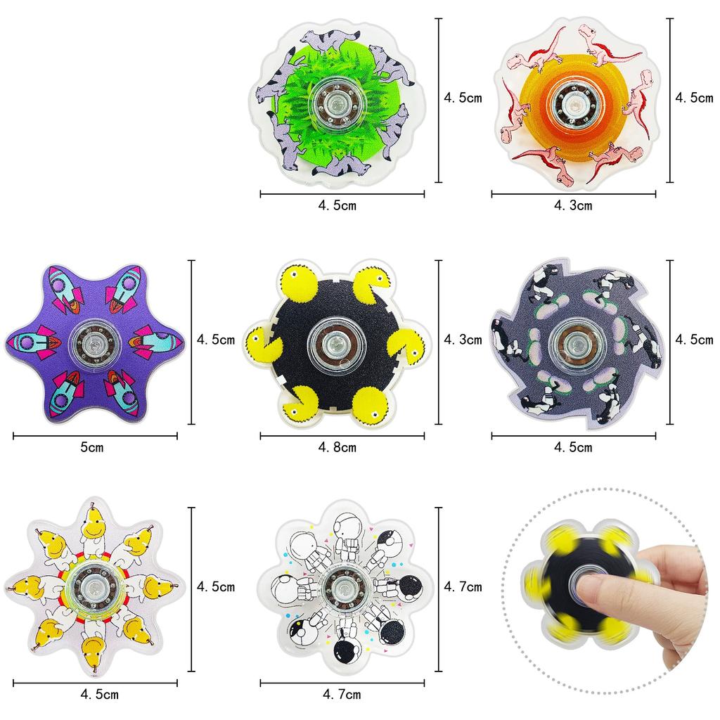 3/5pcs Hand Spinner Running Figure Fingertip Gyro Visual Illusion Decompression Toy Children & Adult Creative Dynamic Rotation