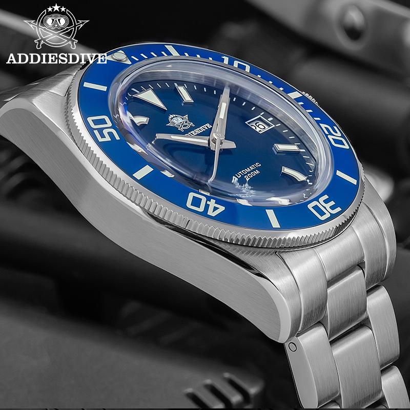 ADDIESDIVE High Quality 39mm Automatic Watch Fashion NH35 Stainless Steel 200M Waterproof Dive Mechanical Watches For Men NEW