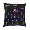 Through Ages Donkey Kong Pillow Case 45x45cm Home Decorative Cute Arcade Game Cushions for Sofa Square Pillowcase