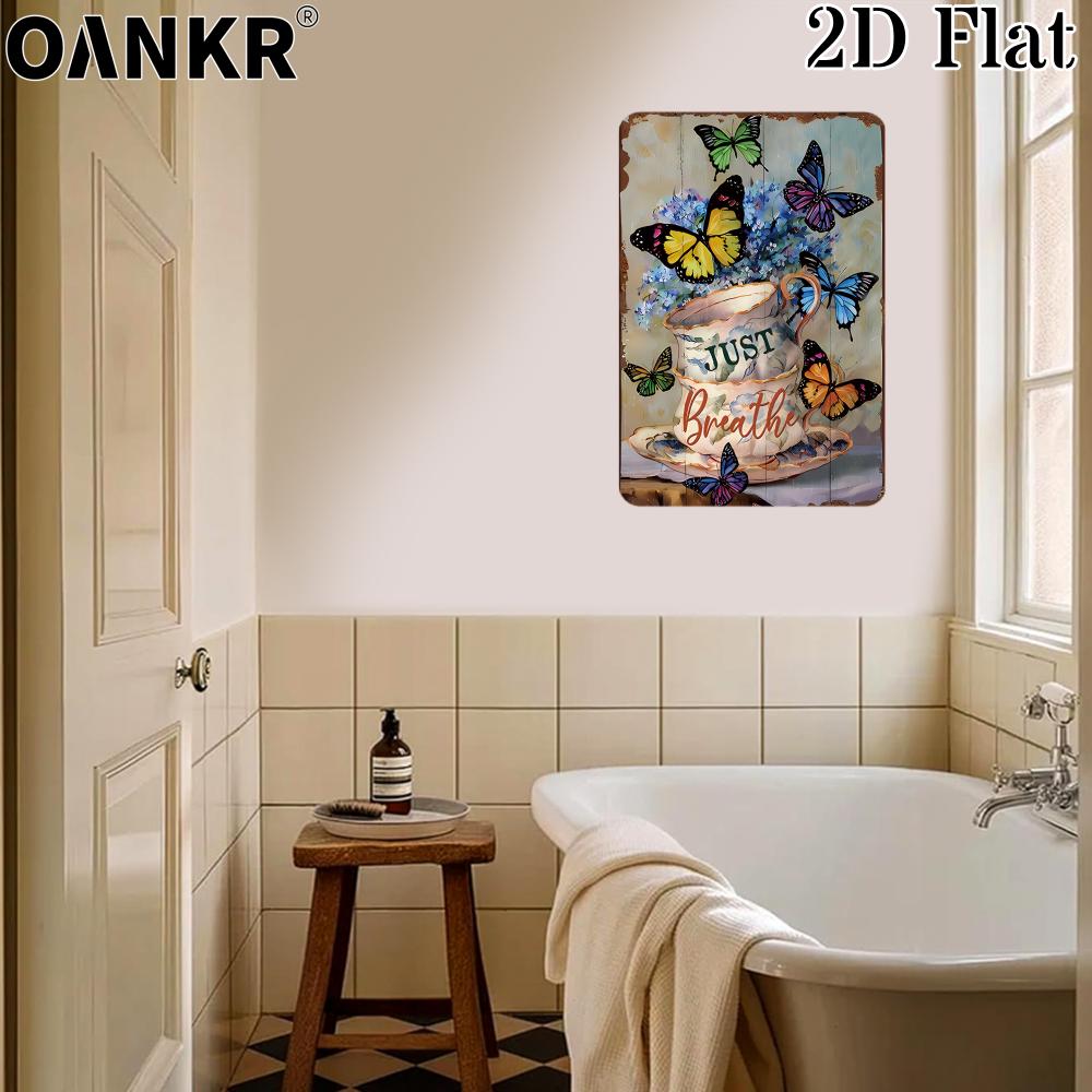 Vintage Garden Art Poster Metal Tin Sign Ideal Gift x Inch Flowers Metal Signs for Backyard Bedroom Home Wall Decor Plaque