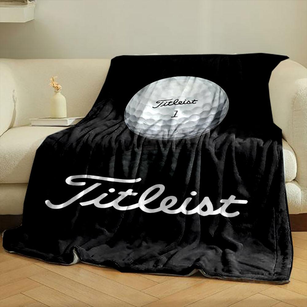 Golf Ball Titleist Print Blanket bedroom Blanket for Livingroom Couch lunch break Soft Cozy throw for Friend's festival Gift