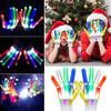 LED Glow Gloves Light-Up Skeleton Hand Bone Gloves for Kids Adults Halloween