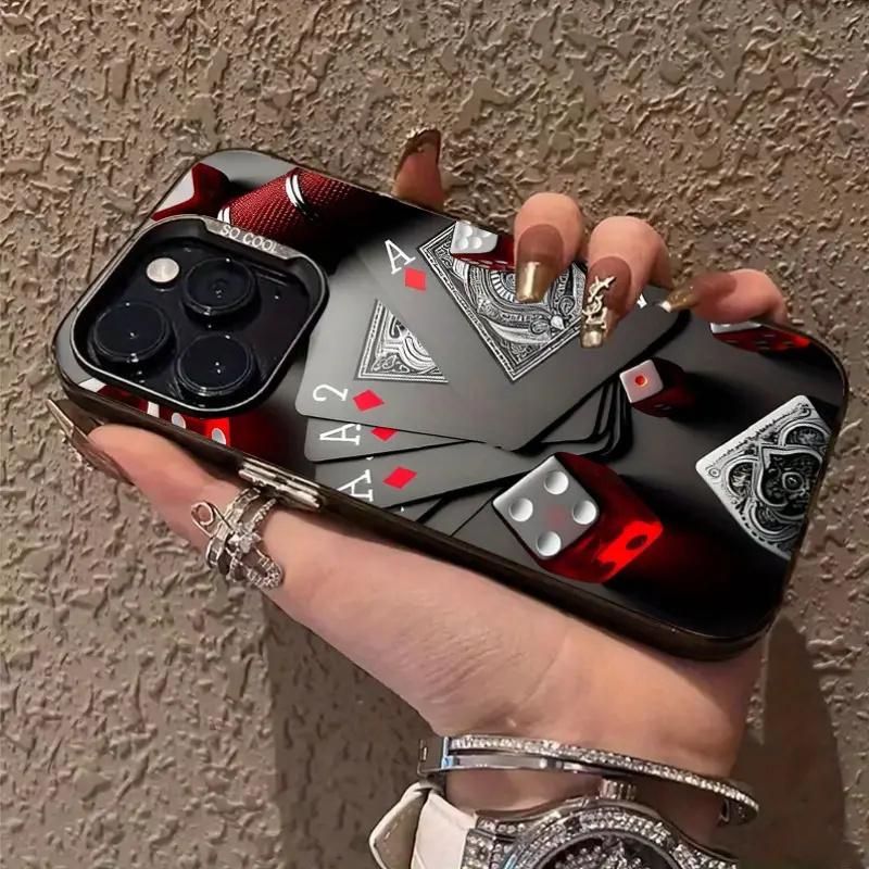 Fashion Poker Design Phone Case for Poco X6 X5 F5 F6 M6 X7 Pro Mi 14T 14 13T 13 12T 12 11 Lite 5G Cool IMD Material Cover