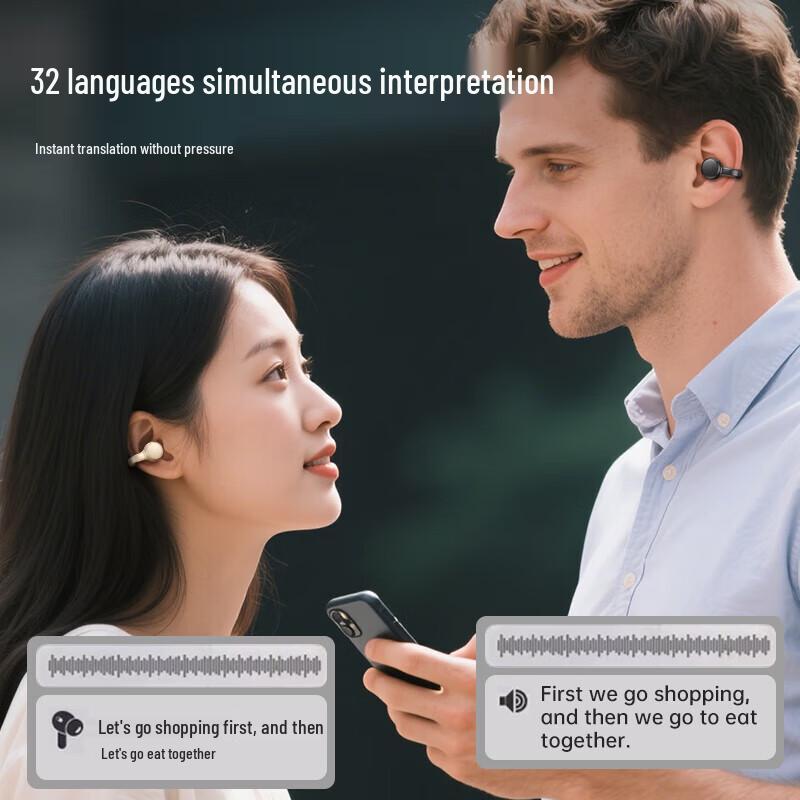 Newman CT11 AI Наушники-клипсы Bluetooth с функцией синхронного перевода