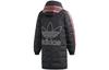 adidas Оригинальные Пуховики Женские Черные С Капюшоном Умеренные Другие FL0044