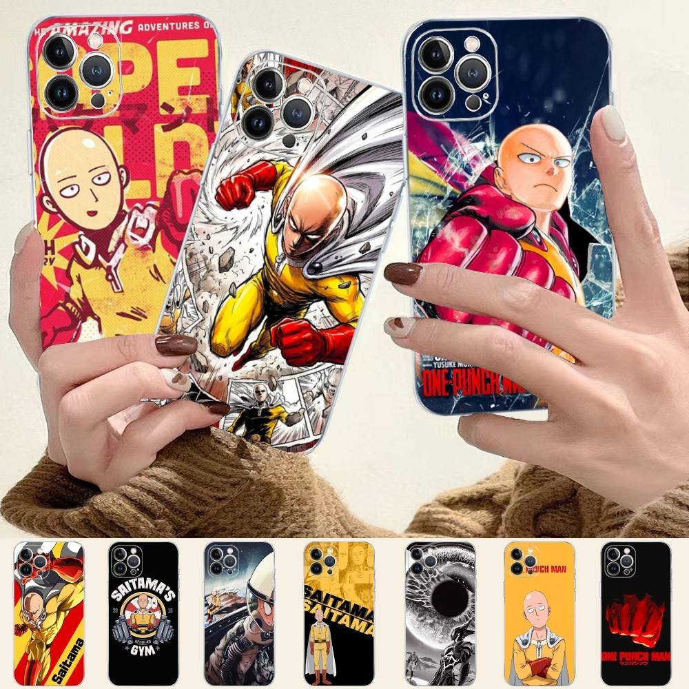 Superhero Anime One Punch Man Case For Iphone 17 16 15 Pro Max 11 12 13 14 Pro Plus Phone Cover