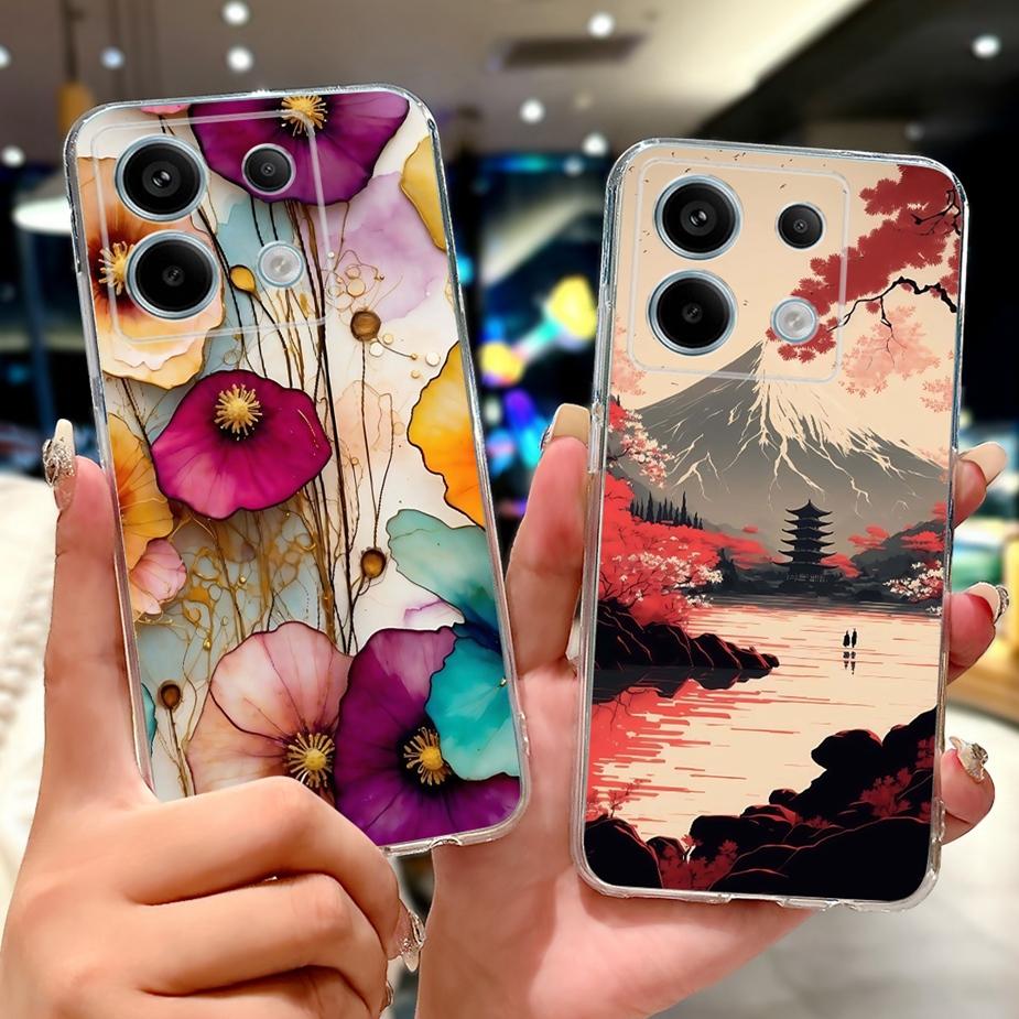 Чехол для Xiaomi Redmi Note 13 4G Note13 Pro Новая Мода Расписной Чехол Мягкий Силиконовый Чехол для Телефона Для Redmi Note 13 Pro Plus Fundas