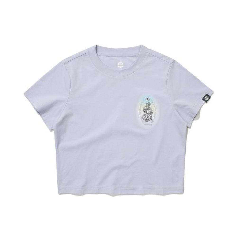 Bbc EarTh GradienT ArTwork ShorT Sleeve T shirT Lilac