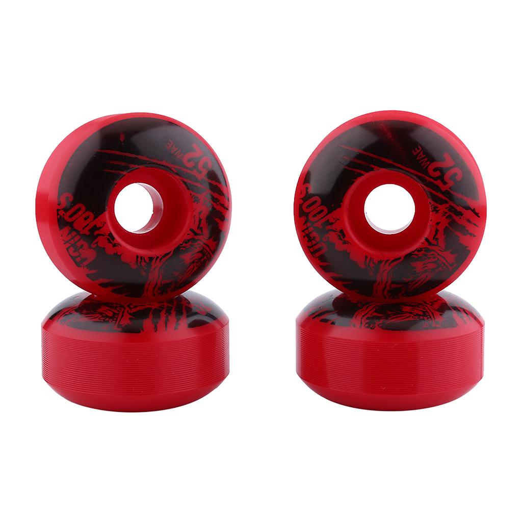 52 мм x 30 мм 4 шт. в наборе: Колеса для скейтборда Outdoor Classic Durable PU Cruiser Longboard (красный)