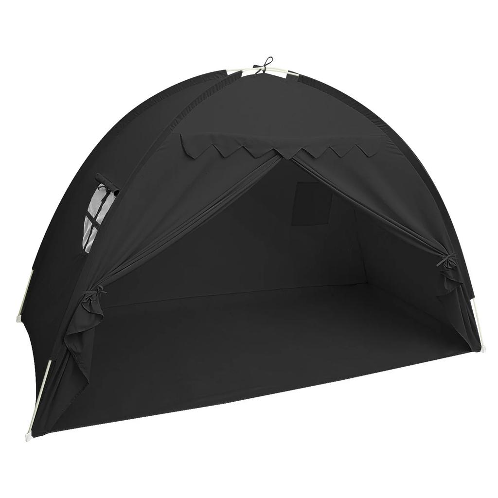 Детская комнатная игра Игрушечный домик Палатка-кровать Палатка-навес Универсальная затемняющая палатка для сна Большое пространство для уединения для малышей Подарок
