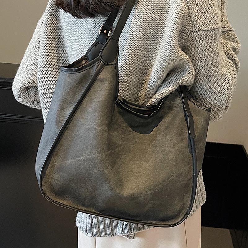 Большая вместительная сумка для поездок на работу, новый стиль, модная фактурная сумка для женщин, модная универсальная сумка на одно плечо