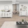 Kitchen Supplies Sideboard Multilayer Compartment Locker Mirror Surface Cabinet Door Modern Furniture MDF Bedroom Living Room Floor Household Side