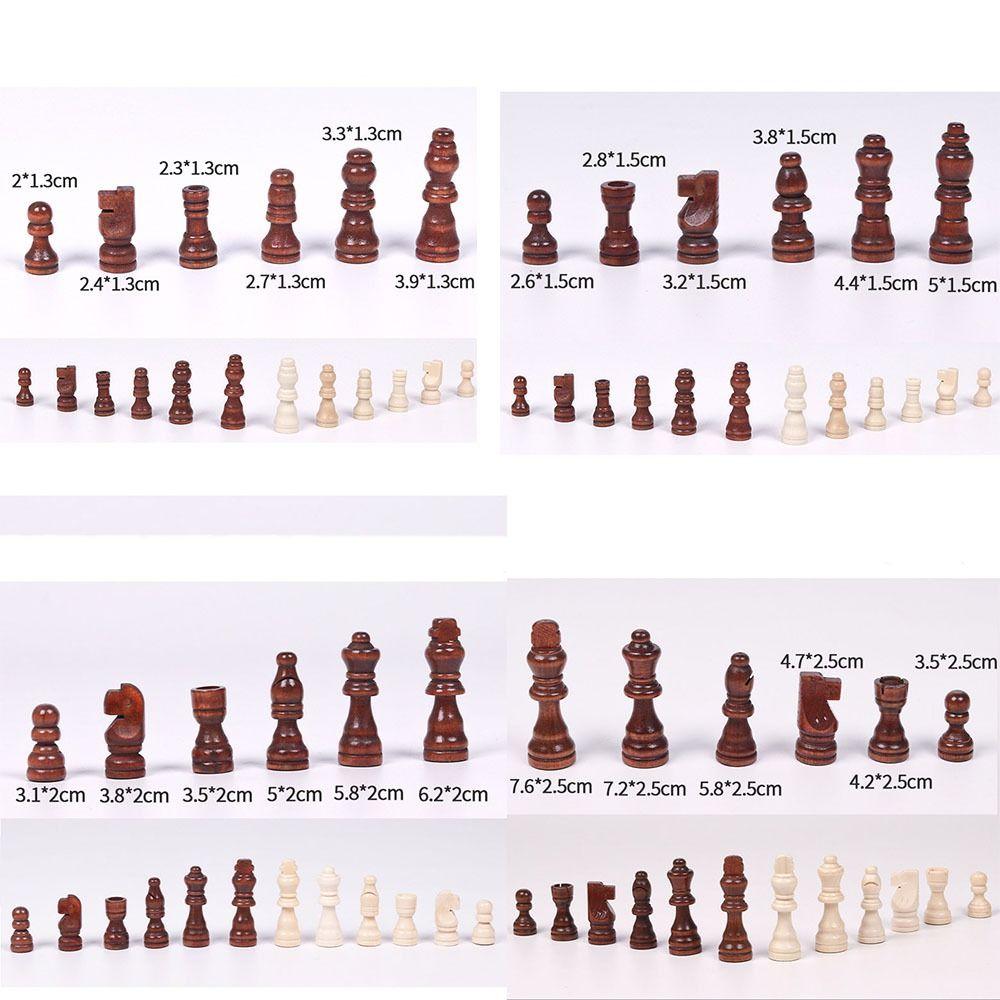32 Pieses Деревянные шахматы Шахматные фигуры Только без доски Высота короля Шахматные спортивные деревянные шахматные фигуры