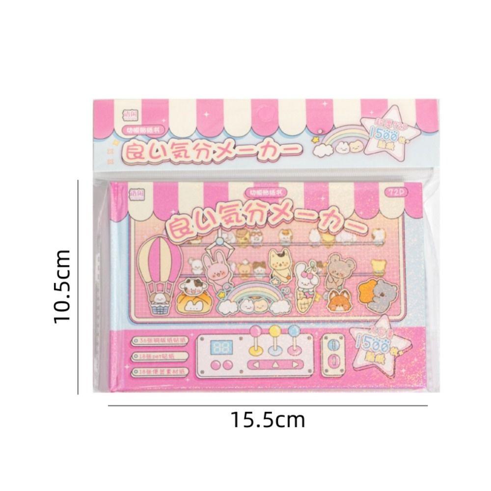 72Pcs Various Styles Sticker Book DIY Craft Scrapbook Stickers Phone Water Bottle Decor Diary Album