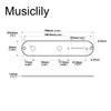 Musiclily Pro 32mm Telecaster Control Plate (Inches Compatible) for TL Electric Guitars, Chrome