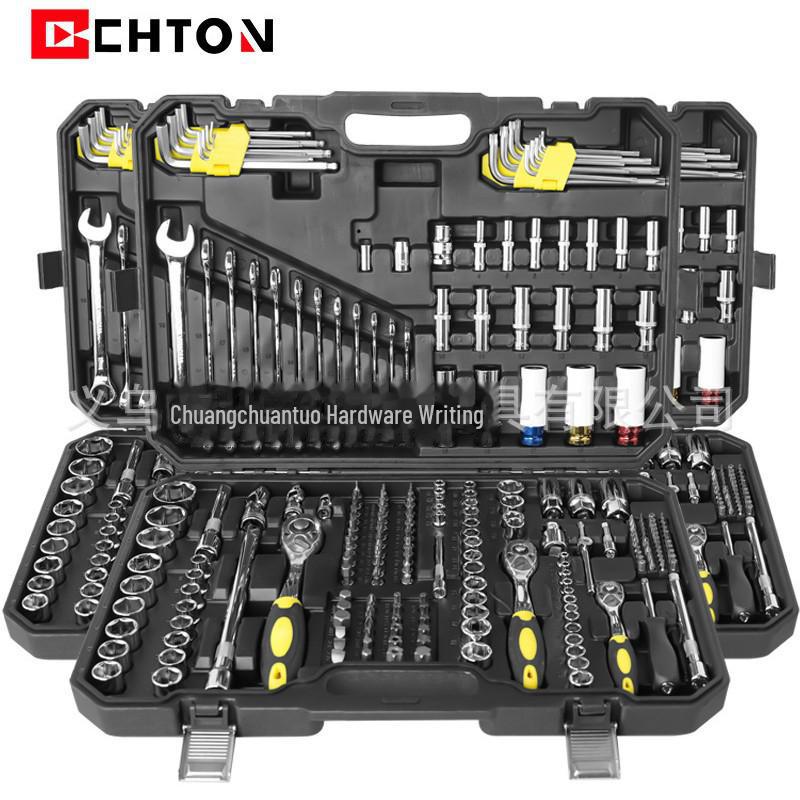 Набор из 222 торцевых ключей с храповым механизмом на 72 зуба для ремонта дома и автомобиля