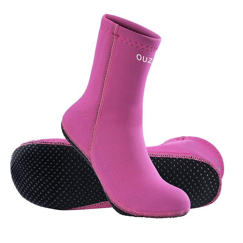 (US34-41)3mm Neoprene Diving Socks Teenager Non-Slip Beach Wetsuit Water Sport Scuba Snorkeling Surfing Socks Adults