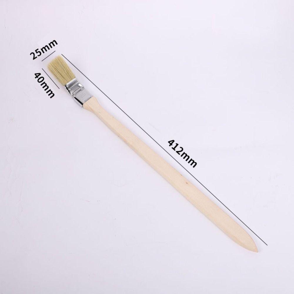 Mixed Pig Mane Hair Elbow Paint Brush Solid Wood Handle Universal Bristle Brush  Painting