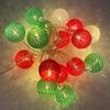 20LED Cotton Thread Wrapped Fairy Light String Cotton Ball Fairy Light Indoor Boudoir Bedside Carpet Decoration Wedding Christmas Holiday Lighting