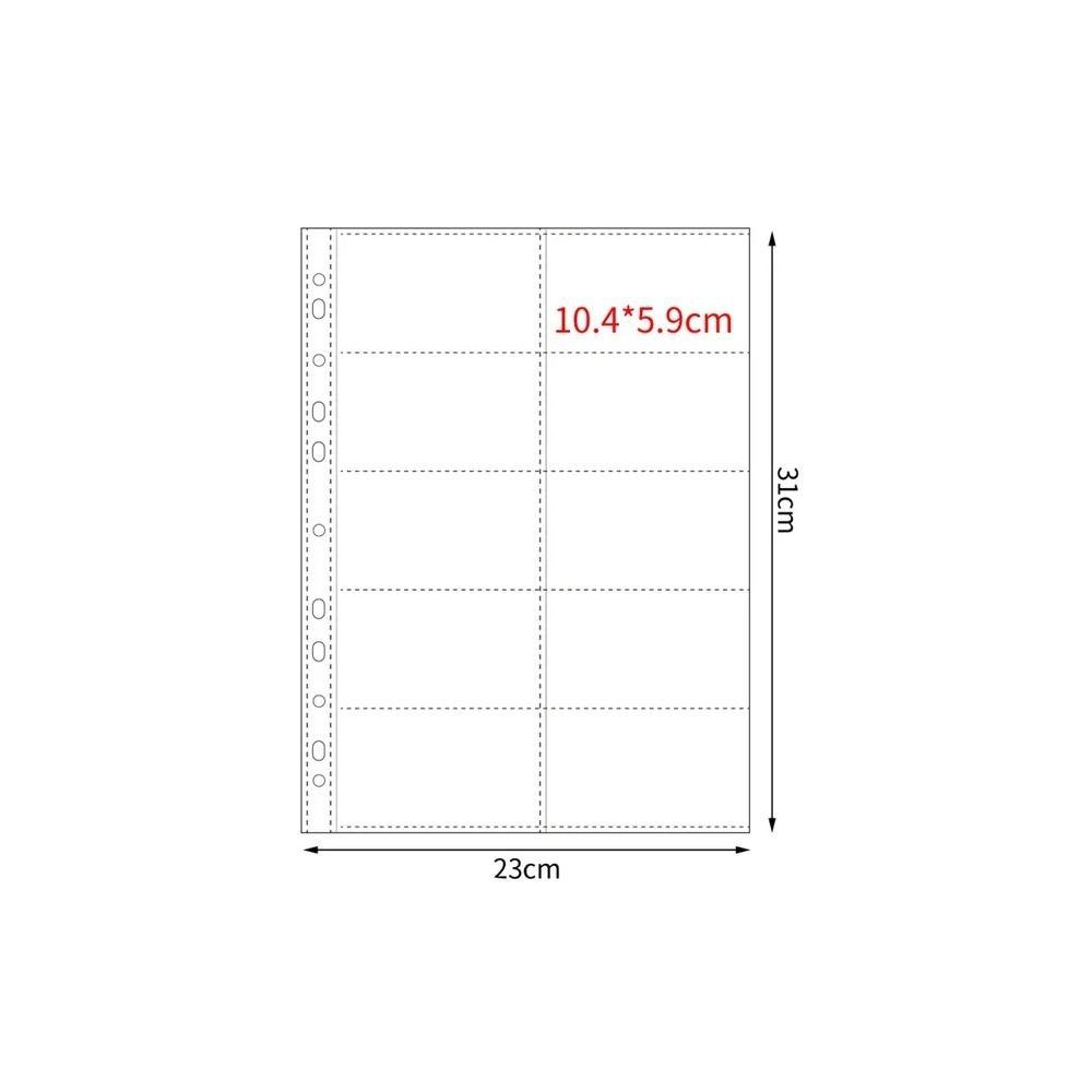 Несколько карманов A4 Kpop фотокарточка переплет прозрачный DIY фотоальбом сменные страницы 4 отверстия 4 кольца PP фотокарточка держатель