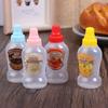 4 шт. Мини-бутылочка для соуса 40 мл, контейнеры для кетчупа, меда, томатов, салата, многоразовые переносные банки для соуса, дозаторы для приправ