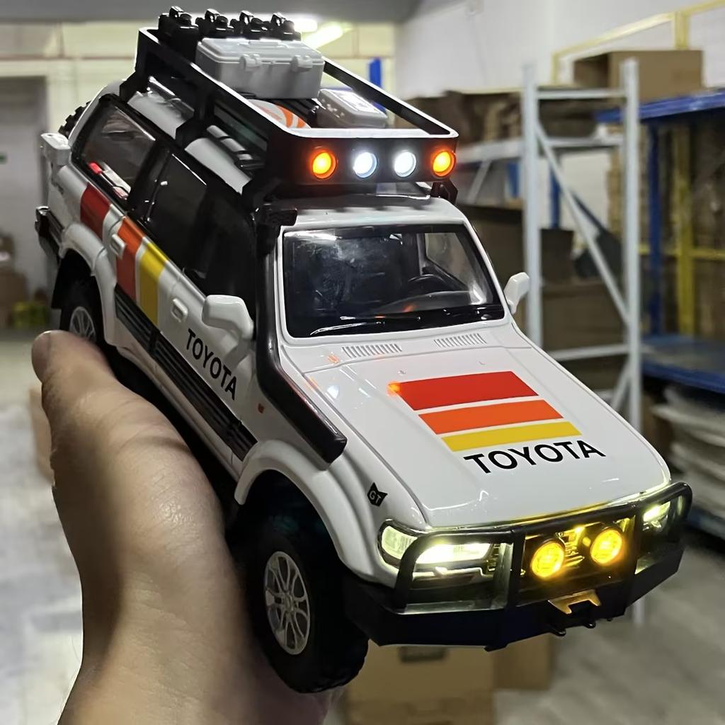1:24 Toyota Land Cruiser LC80 FJ LC250 Tacoma Tundra Внедорожник SUV Металлический Литой Модель Автомобиля Домашние Модные Украшения Коллекция