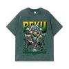 275 GSM Washed T-shirts 100% Cotton My Hero Academia V15 Deku Print Unisex Heavy Cotton T Shirt